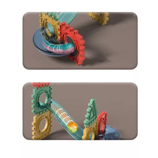 Woopie 128 db-os 3D golyópálya és építőjáték