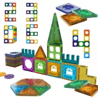 Woopie 30 db-os 3D mágneses kastélyépítő készlet  