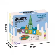 Woopie 30 db-os 3D mágneses kastélyépítő készlet  