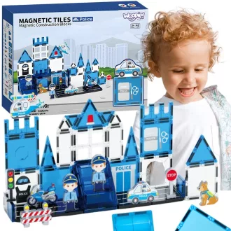 Woopie 3D mágneses építőjáték - rendőrség