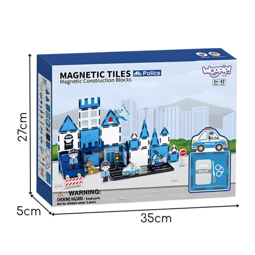Woopie 3D mágneses építőjáték - rendőrség