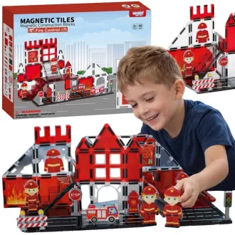 Woopie mágneses építőjáték -  tűzoltóság