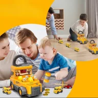 Woopie munkagép interaktív kalapálós felugrójáték