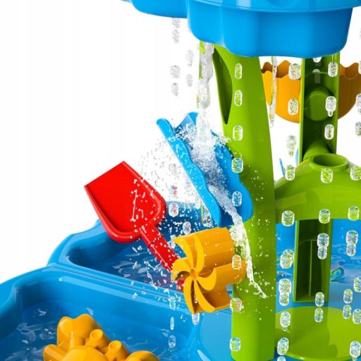 Woopie 3 szintes homokozó és vizes asztal kiegészítőkkel