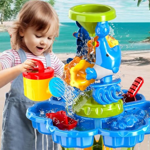 Woopie 3 szintes homokozó és vizes asztal kiegészítőkkel