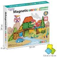 Woopie 30 db-os mágneses építőjáték - dinós