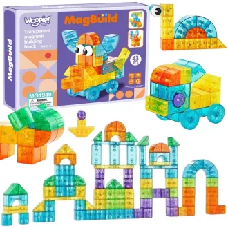 Woopie 43 db-os mágneses építőkocka készlet