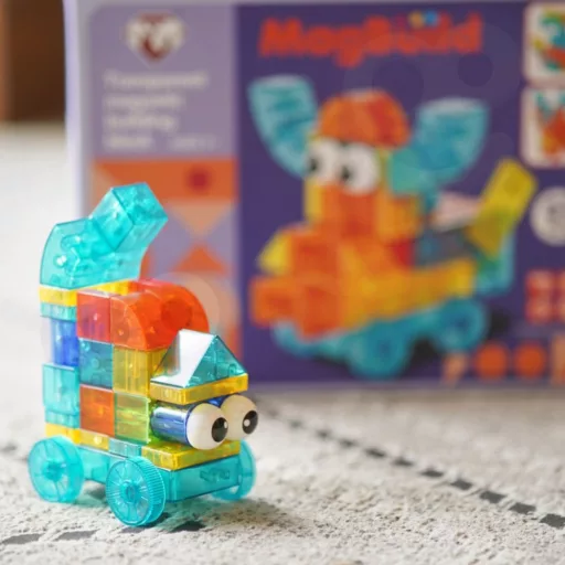 Woopie 43 db-os mágneses építőkocka készlet
