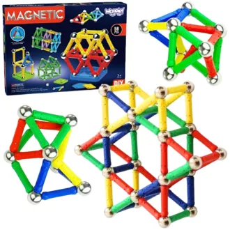 Woopie 58 db-os 3D mágneses építőjáték