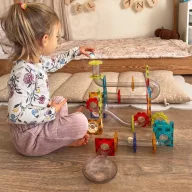   Woopie 113 db-os 3D mágneses építőjáték és golyópálya