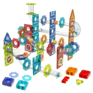   Woopie 113 db-os 3D mágneses építőjáték és golyópálya