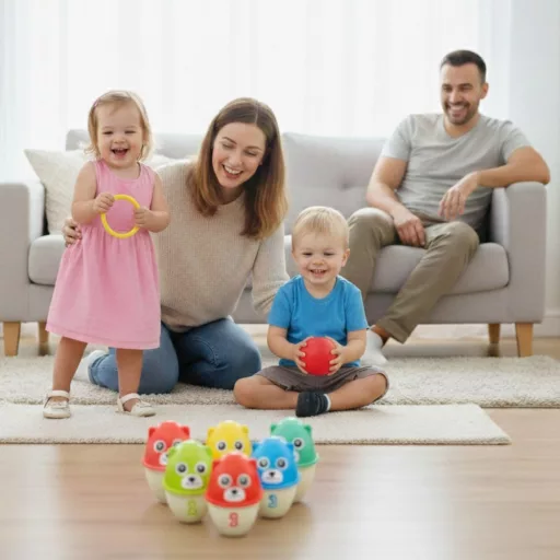 Woopie 2 az 1-ben bowling és karikadobáló játék