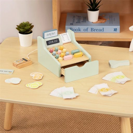 Woopie prémium fa játék pénztárgép 23 db kiegészítővel