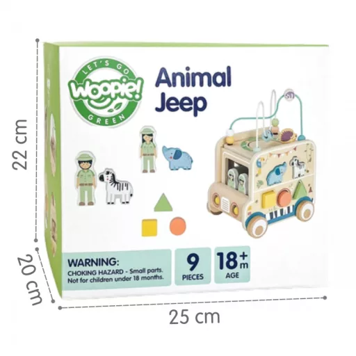 Woopie XL montessori aktivitás kocka - szafari