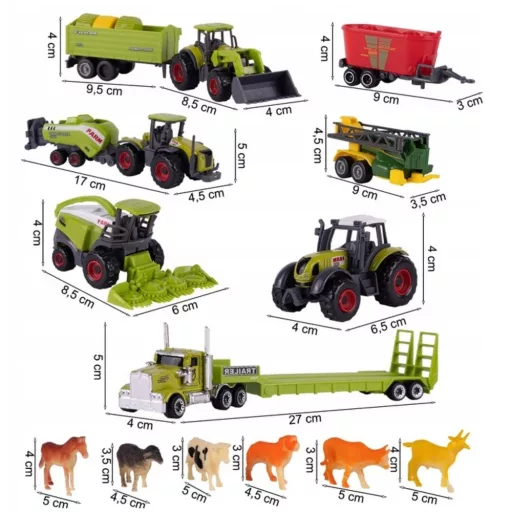 Woopie XXL farm munkagép és háziállat készlet