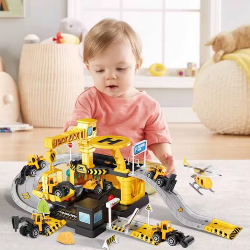 Woopie 41 db -os interaktív játékparkoló - munkagépek