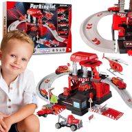 Woopie 43 db -os interaktív játékparkoló - tűzoltóság