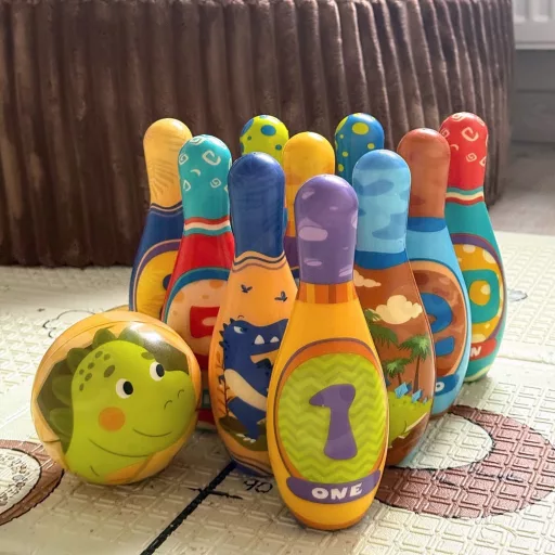 Woopie színes szenzoros bowling készlet gyerekeknek