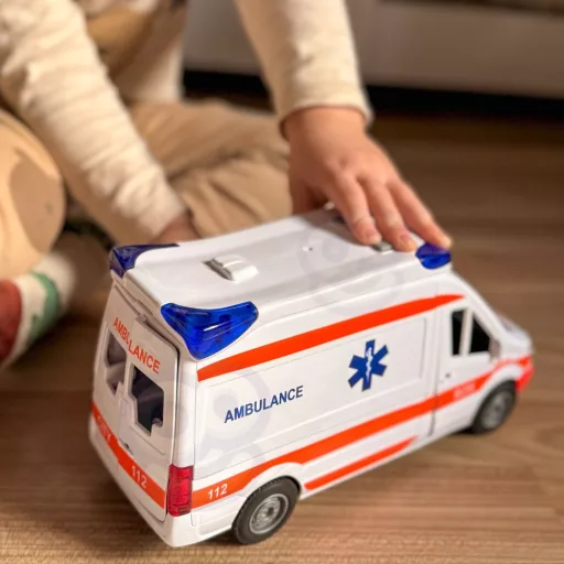 Woopie interaktív mentőautó -  fény és hanghatásokkal