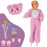 Woopie játékbaba plüssmackó jelmezben