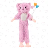 Woopie játékbaba plüssmackó jelmezben