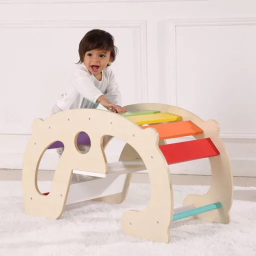 Woopie 2 az 1 -ben montessori hinta és mászóka 