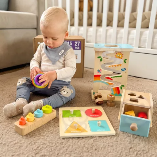Woopie XXL montessori 6 az 1-ben oktató játékkészlet 