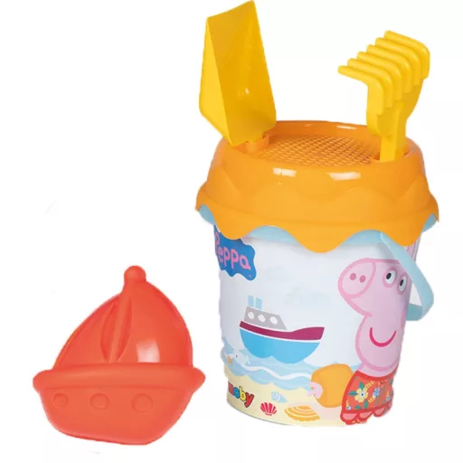 Smoby Peppa malacos homokozókészlet húzható kocsival