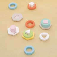   Classic World montessori toronyépítő és formaválogató játék