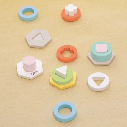 Classic World montessori toronyépítő és formaválogató játék
