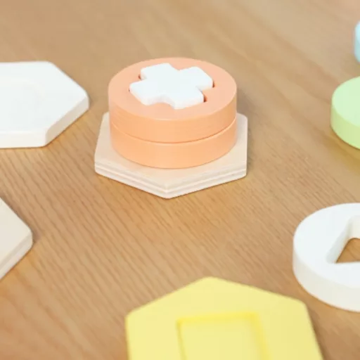 Classic World montessori toronyépítő és formaválogató játék