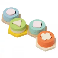   Classic World montessori toronyépítő és formaválogató játék
