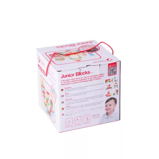 JátékClassic Word 50 db-os fa építőkocka készlet