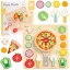 Classic World 22 részes fa szeletelhető pizzakészlet 