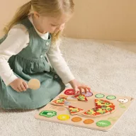 Classic World 22 részes fa szeletelhető pizzakészlet 