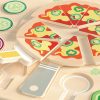 Classic Word 22 részes fa szeletelhető pizzakészlet 