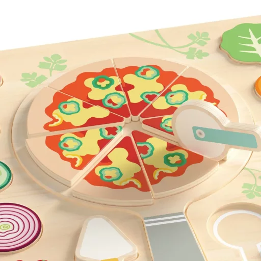 Classic World 22 részes fa szeletelhető pizzakészlet 