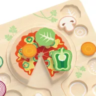 Classic World 22 részes fa szeletelhető pizzakészlet 