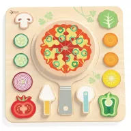 Classic World 22 részes fa szeletelhető pizzakészlet 
