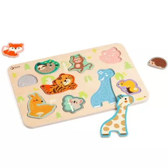   Classic World állatos puzzle – színes fejlesztő játék kisgyermekeknek