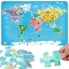 Classic World fa világtérkép puzzle – 48 darabos fejlesztő játék 