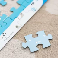   Classic World fa világtérkép puzzle – 48 darabos fejlesztő játék 