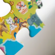   Classic World fa világtérkép puzzle – 48 darabos fejlesztő játék 