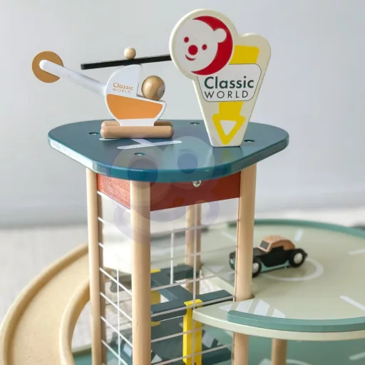 Classic World emeletes garázs – retro stílusú parkoló kiegészítőkkel