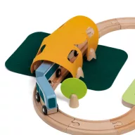 Classic World 40 db-os fa vonatkészlet - formaillesztős