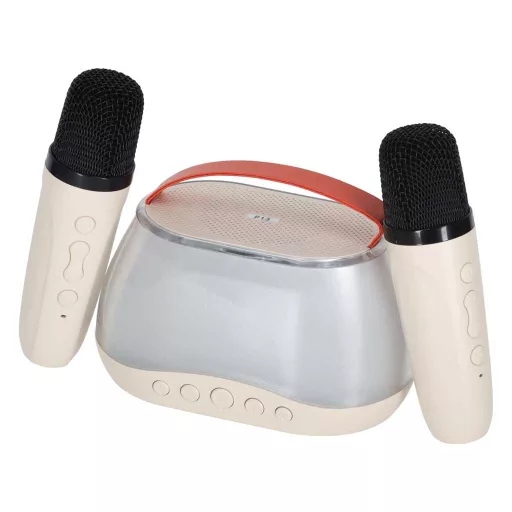 Lantoska bluetooth karaoke hangszoró 2 db mikrofonnal - LED világítással