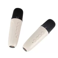   Lantoska bluetooth karaoke hangszoró 2 db mikrofonnal - LED világítással