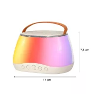   Lantoska bluetooth karaoke hangszoró 2 db mikrofonnal - LED világítással