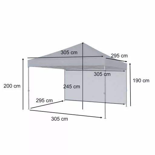 Lantoska XXL kerti pavilon 3x3 m