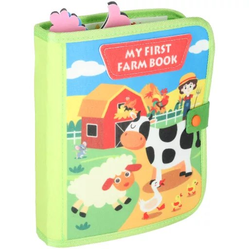 Lantoska érzékszervi szenzoros plüsskönyv - farm